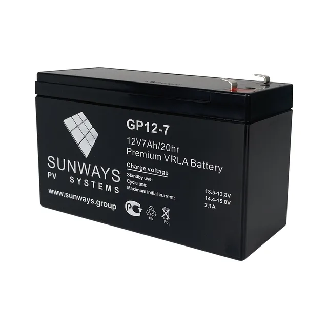 Аккумулятор SUNWAYS GP 12-7 (AGM)